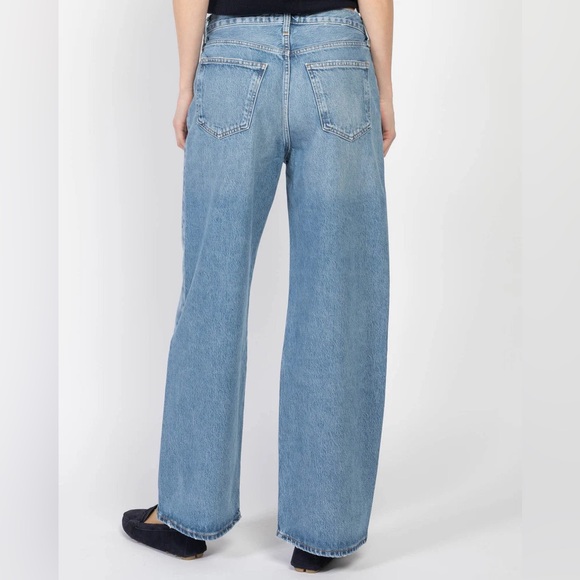 Agolde blue low slung baggy jeans - Picture 4 of 7